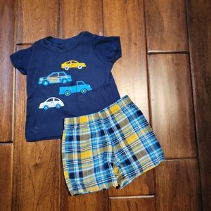 Carters 2Pc Short & T-Shirt Set 9M